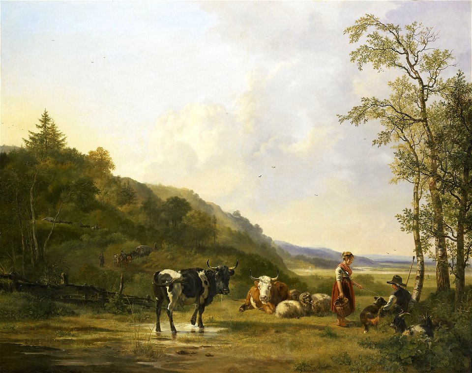 Landschap met herders en vee Rijksmuseum SK-A-1097