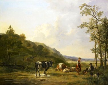 Landschap met herders en vee Rijksmuseum SK-A-1097