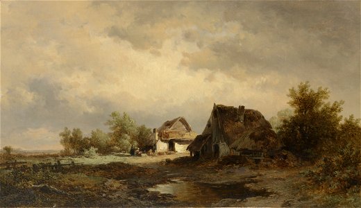 Landschap met hutten op de heide SK-A-1639
