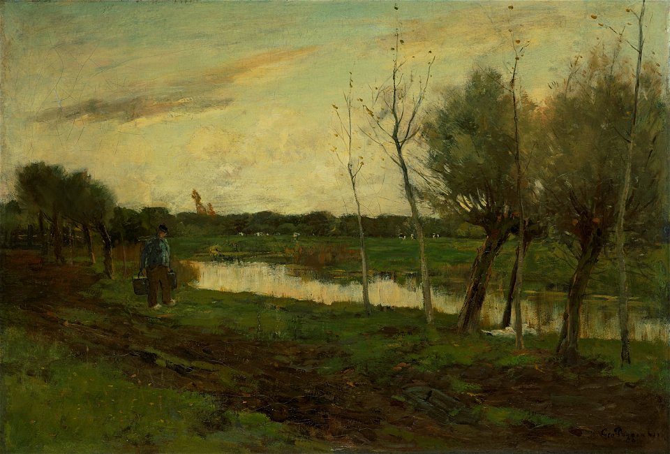Landschap met een vaart Rijksmuseum SK-A-3604