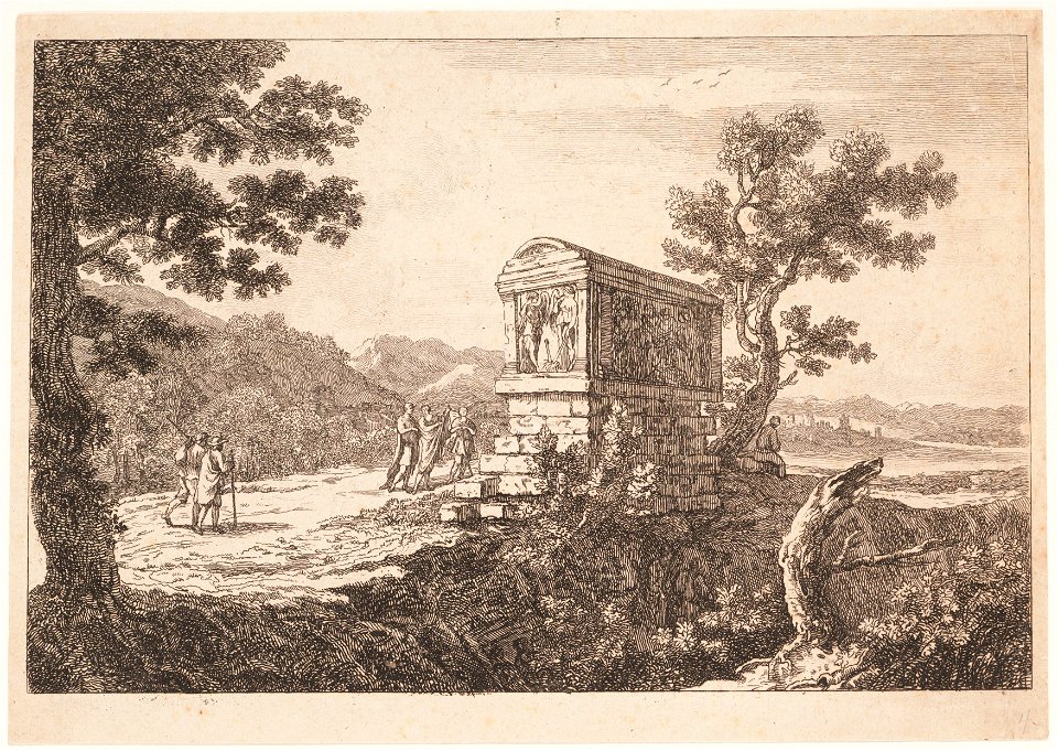Landschap met reizigers, objectnr A 16563
