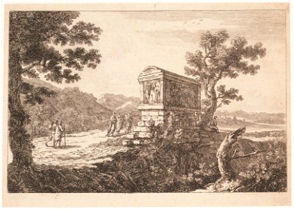 Landschap met reizigers, objectnr A 16563