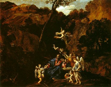 Lanfranco, Giovanni - Christ Served by Angels - c. 1616