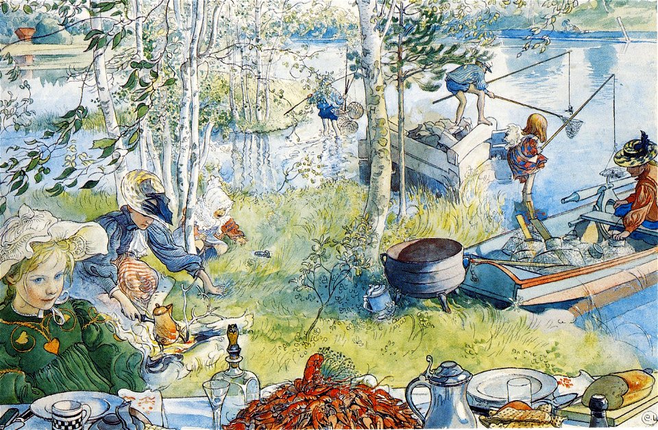 Larsson, Krebsfang