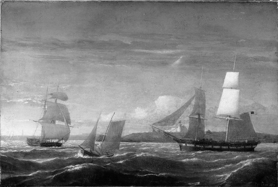 Fitz Henry Lane - View of Portland Harbor - 64.438 - Museum of Fine Arts