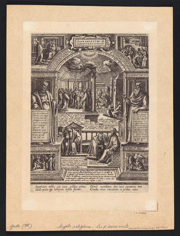 Last Sacrament 1576 print by Hans Bol, S.I 37886, Prints Department, Royal Library of Belgium
