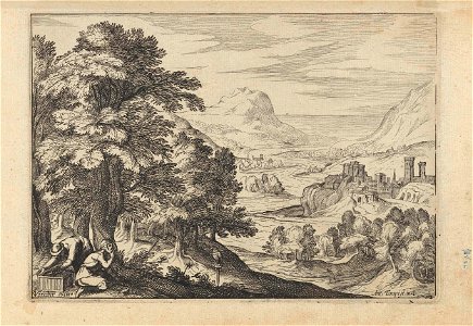 Landschap met vogelvangers
