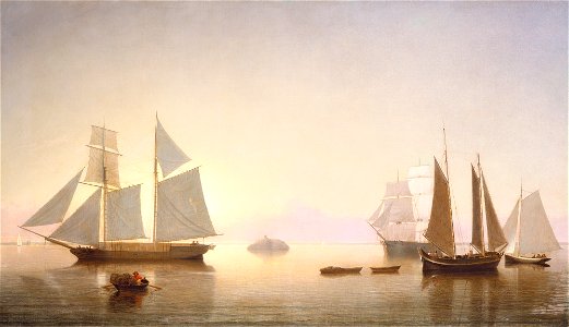 Becalmed off Halfway Rock G-002505-20120801