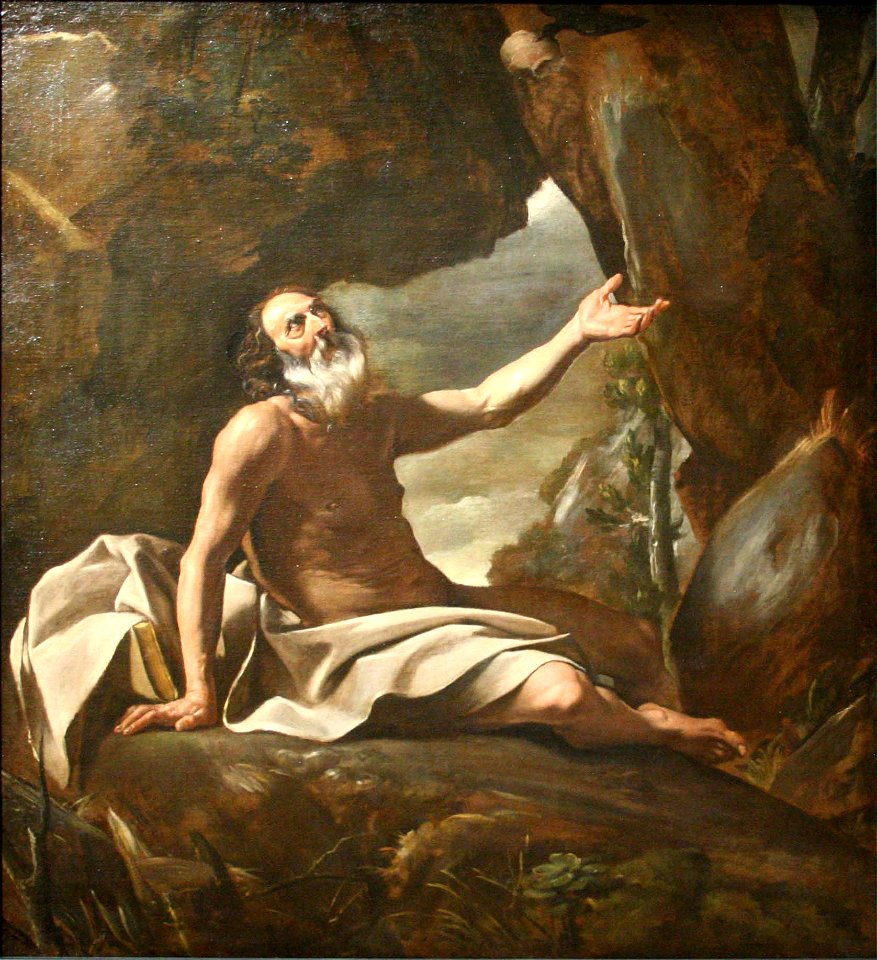 Lanfranco Elie nourri par le corbeau