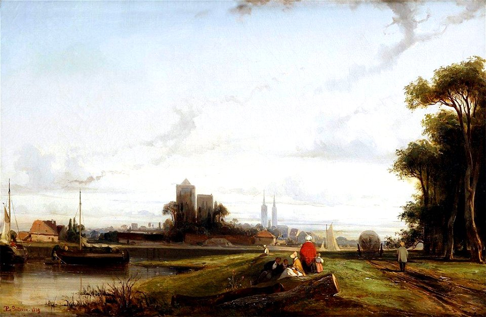 Lepoittevin-1839-View-of-Caen