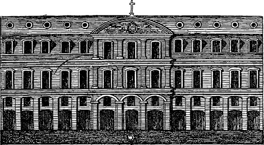 Les anciens couvents de Lyon - 243 - Façade Célestins