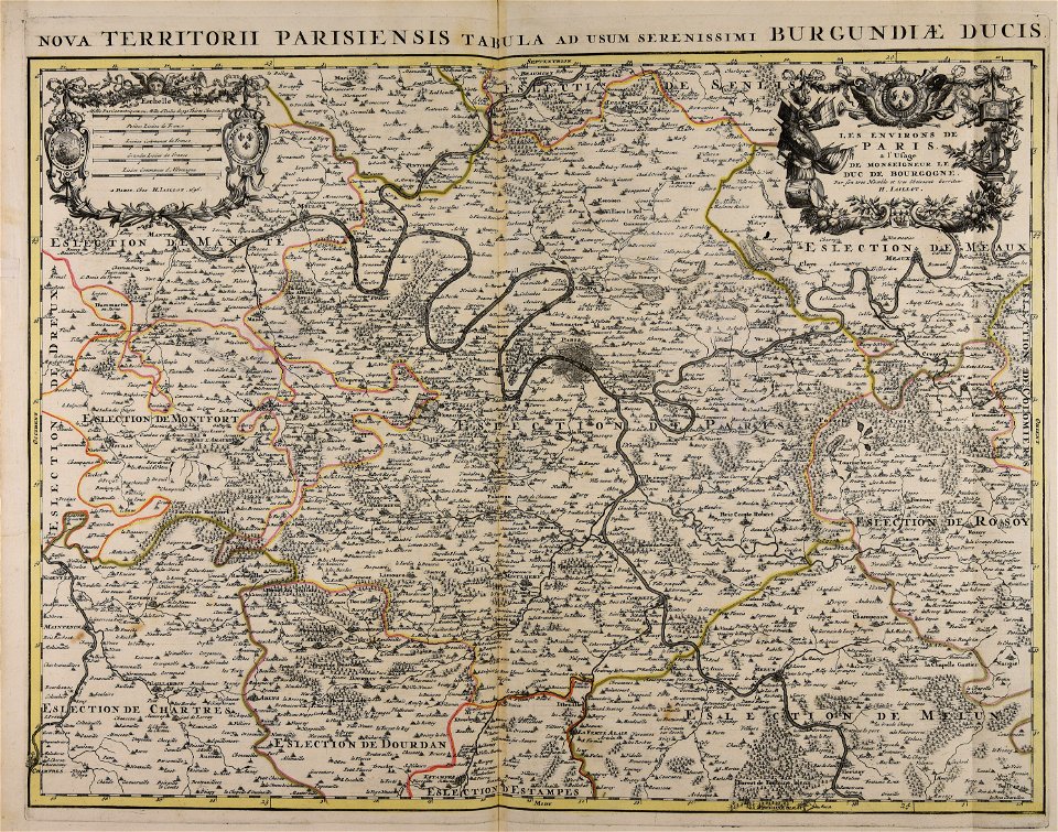 Les environs de Paris a l'usage de monseigneur le duc de... - CBT 5878860