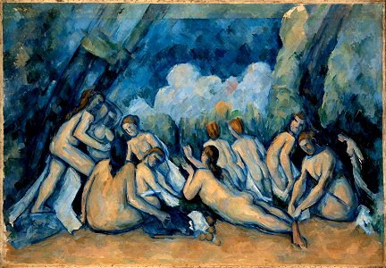 Les Grandes Baigneuses, par Paul Cézanne, National Gallery, Yorck