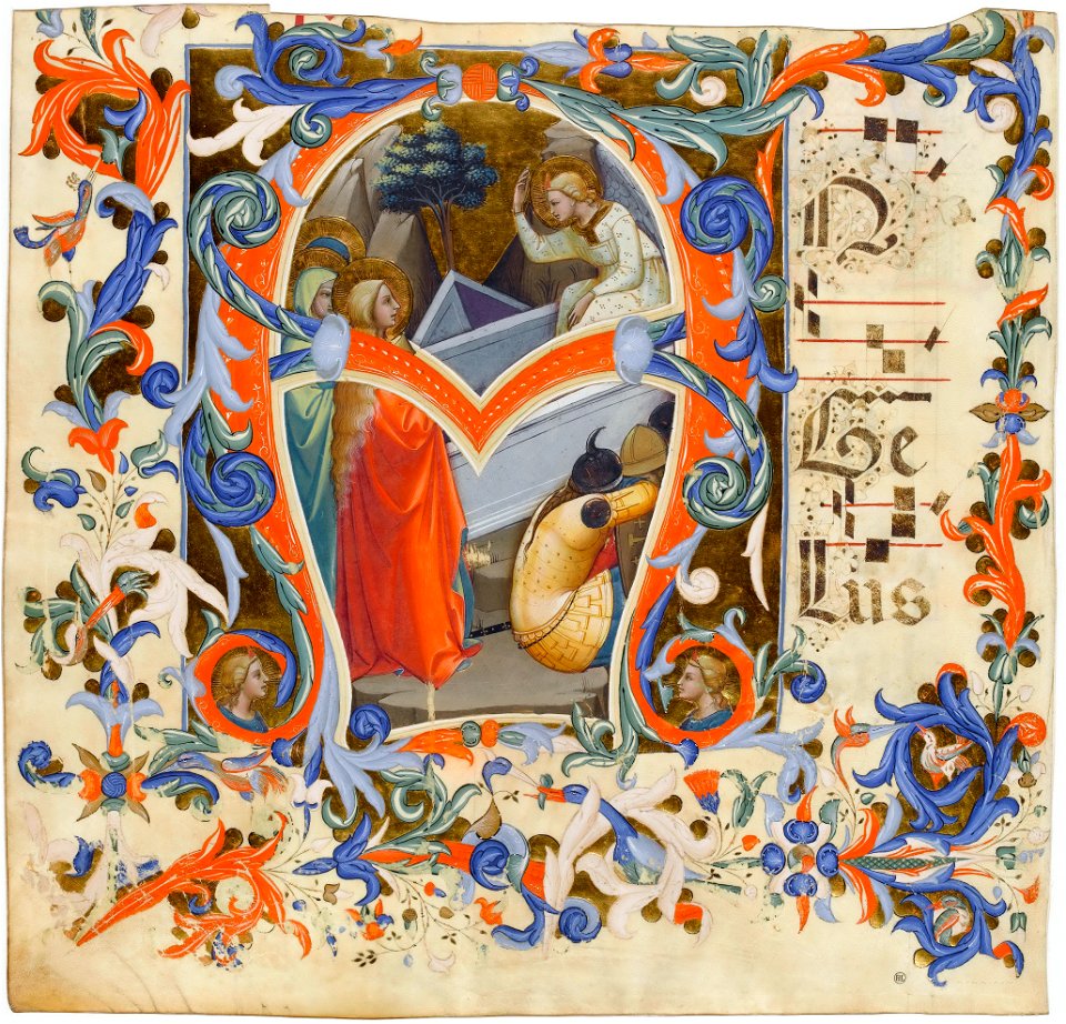 Lorenzo Monaco - Antiphonary (Cod. Cor. 1, folio 3) - WGA13612