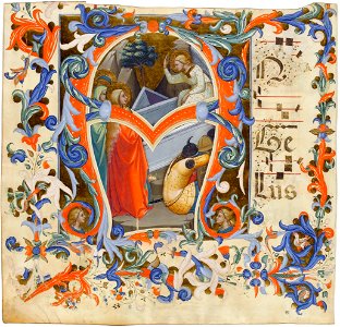 Lorenzo Monaco - Antiphonary (Cod. Cor. 1, folio 3) - WGA13612