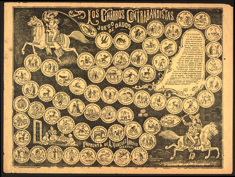 Los charros contrabandistas. Juego de dados LCCN99615952