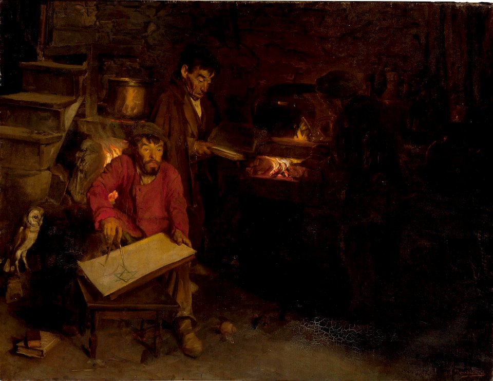Los gnomos alquimistas, de Luis Menéndez Pidal (Museo del Prado)