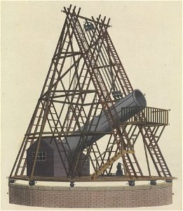 Lossy-page1-3705px-Herschel's Grand Forty feet Reflecting Telescopes RMG F8607 (cropped)