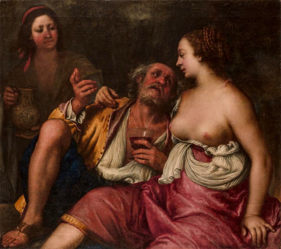 Lot and His Daughters (Forabosco)
