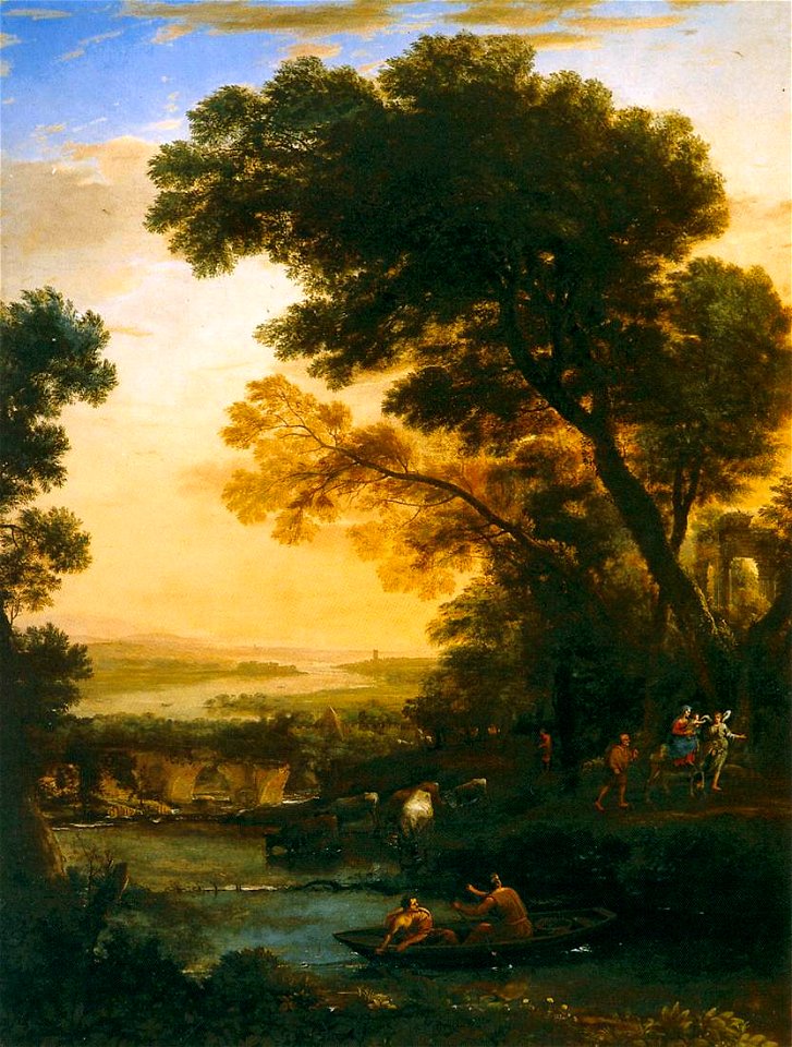 Claude Lorrain - Ideal Landscape with the Flight into Egypt - WGA05008
