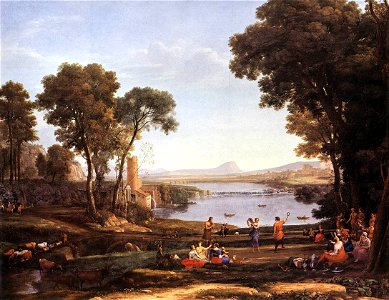 Claude Lorrain - Landscape with Dancing Figures - WGA04998