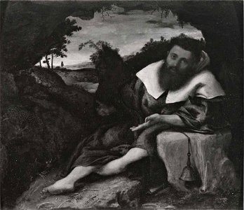 Lotto - Sant'Antonio Abate, Wilton House, collezione Earl of Pembroke