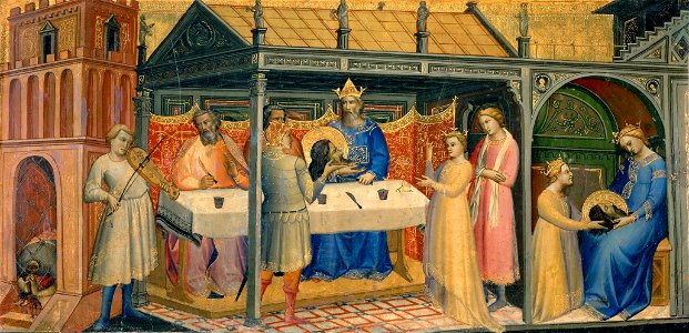 Lorenzo Monaco, Feast of Herod, 1380-90, Louvre, Paris
