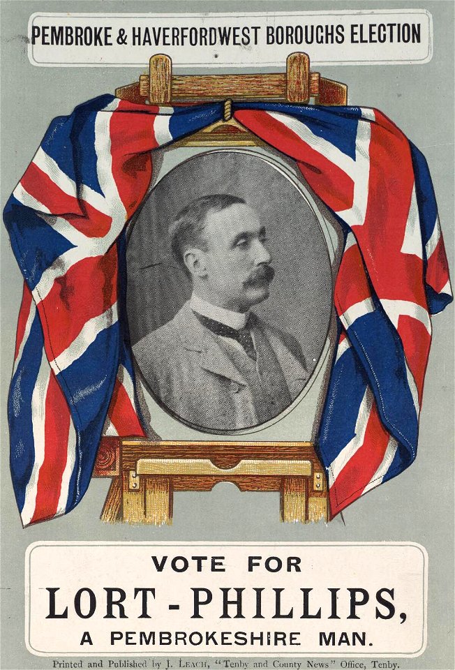 Portrait of Vote for Lort-Phillips, a Pembrokeshire man (4674219)