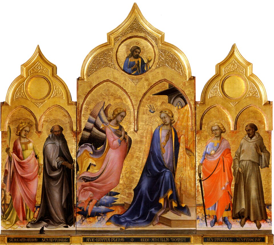 Lorenzo monaco, trittico dell'annunciazione