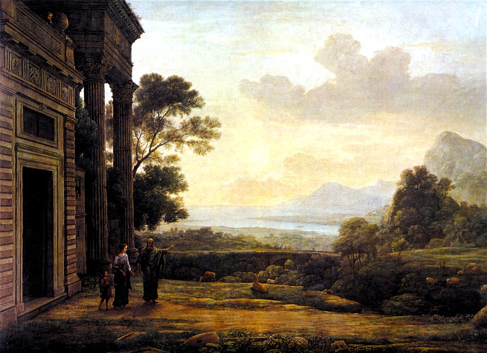 Claude Lorrain - Die Verstoßung der Hagar (1668)