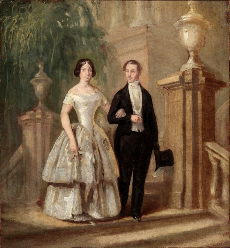 Los reyes Isabel II y Francisco de Asís, de Antonio María Esquivel (Museo del Romanticismo de Madrid)