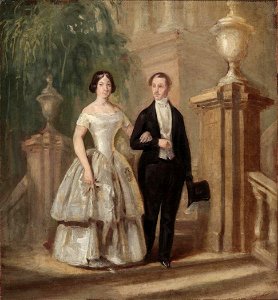 Los reyes Isabel II y Francisco de Asís, de Antonio María Esquivel (Museo del Romanticismo de Madrid)