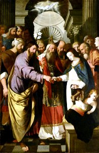 Los desposorios de la Virgen, de Mateo Gilarte (Museo del Prado)