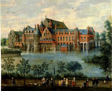 Los Archiduques Isabel Clara Eugenia y Alberto en el Palacio de Tervuren en Bruselas (Museo del Prado)
