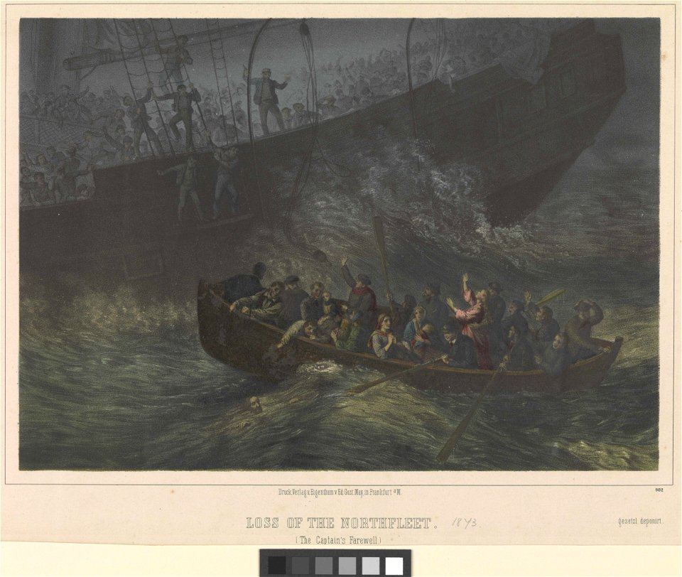 Loss of the Northfleet (The Captain's Farewell) 1873 RMG PW7747