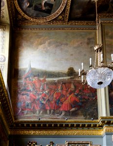 Louis Laguerre (1663-1721) and assistants - The Battle of Blenheim, 13 August 1704, The Attack led by Prince Eugene of Savoy (1663-1736) and the - RCIN 408443 - Royal Collection