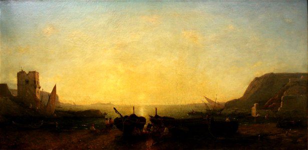 Louis Auguste Aiguier - Soirée d'automne aux Catalans, Marseille