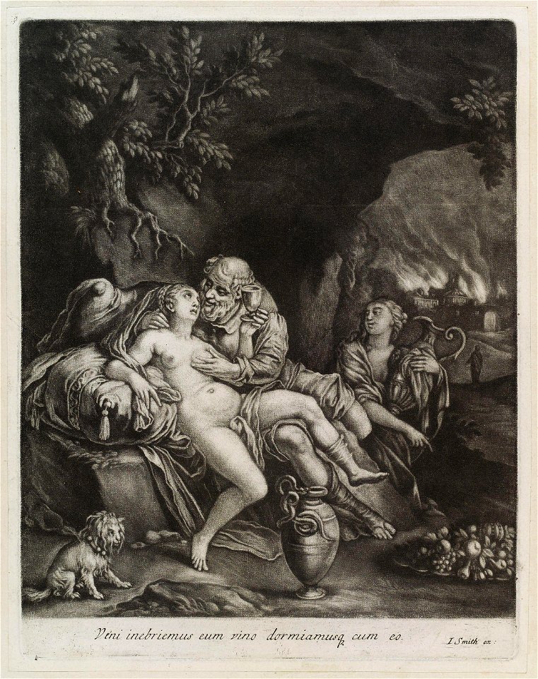 Lot and his Daughters by John Smith