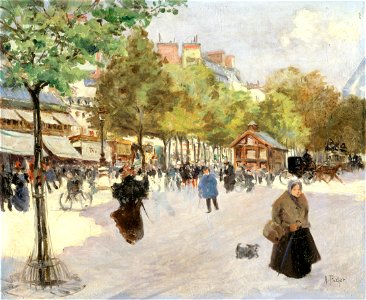 Louis Abel-Truchet - Le boulevard de Clichy - P2731 - Musée Carnavalet