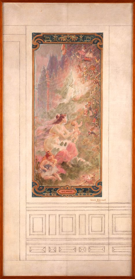 Louis Béroud - Esquisse pour la salle des fêtes de la mairie du 10ème arrondissement , Les jouets - PPP3837 - Musée des Beaux-Arts de la ville de Paris