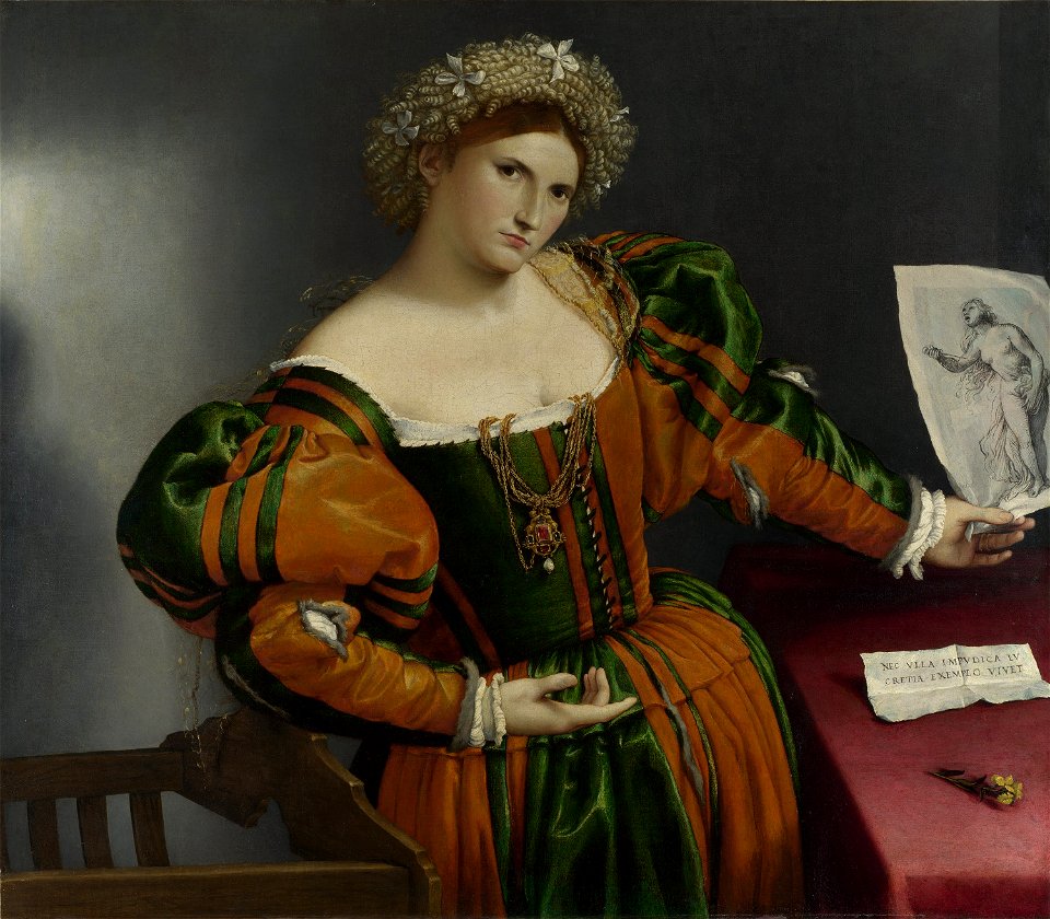 Lorenzo Lotto - Portrait of a Woman inspired by Lucretia - Google Art Project