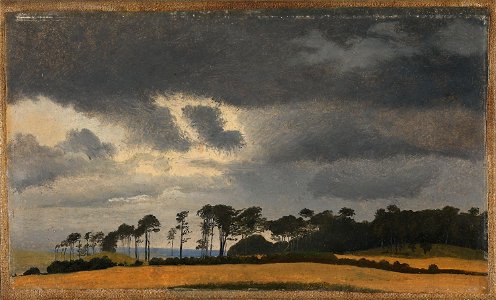 Johan Thomas Lundbye - View over Kattegat and Hesselø - NG.M.02285 - National Museum of Art, Architecture and Design