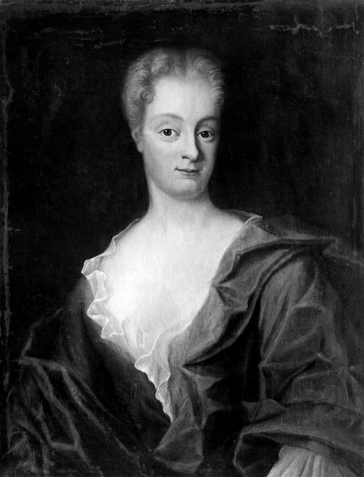 Lukas von Breda d.ä. - Elisabet Buchholtz (1692-1729), married to 1. silk dyer Arnold Ziese, 2. artist Lukas von Breda t.E. - NMGrh 1842 - Nationalmuseum