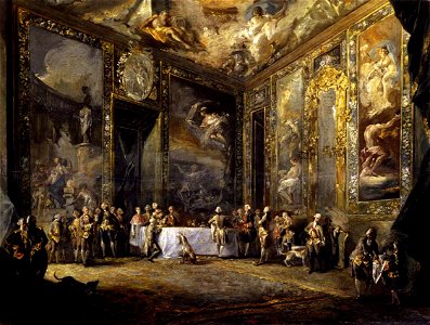 Luis Paret Y Alcazár - Charles III Dining before the Court - WGA17017