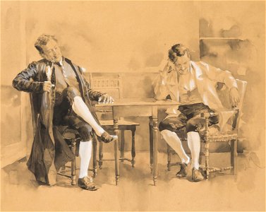 Luděk Marold - Two Men at a Table