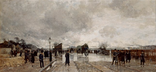 Luigi Loir - Un coin de Bercy pendant l'inondaton - P2307 - Musée Carnavalet