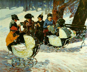 George Benjamin Luks - Tricots pour les soldats