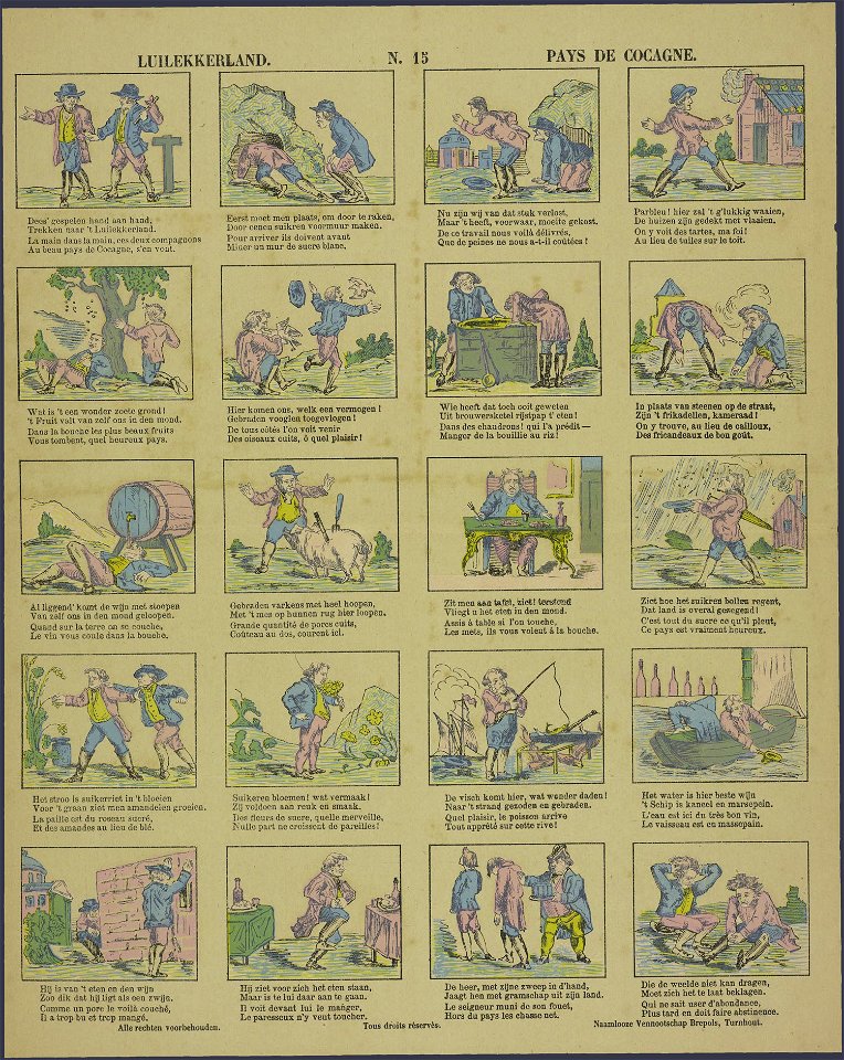 Luilekkerland-Catchpenny print-PRENT 0125