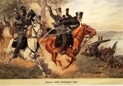 Luetzows verwegene jagd aquarellreproduktion 1900