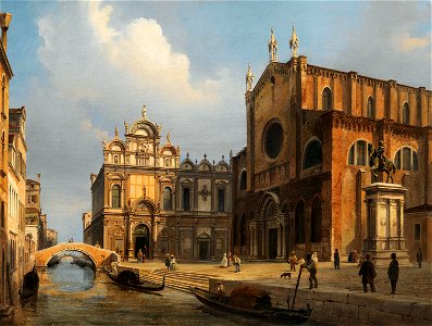 Luigi Querena Campo Santi Giovanni e Paolo 1860